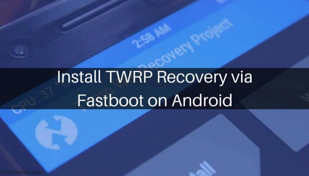 fastboot flash recovery mac