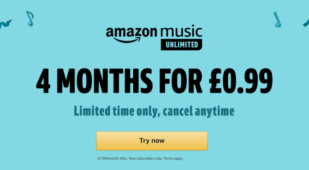 price of amazon music