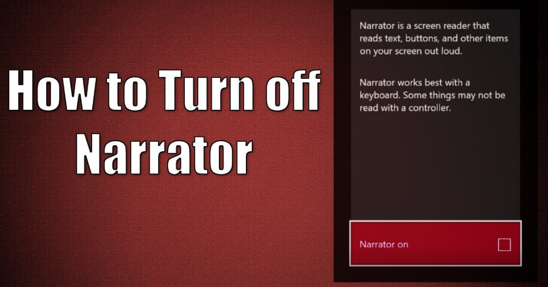 User Guide On How To Turn Off Narrator Voice Techilife