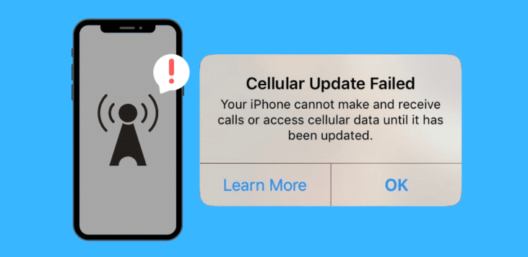 Steps To Fix “Cellular Update Failed” On iPhone - Techilife