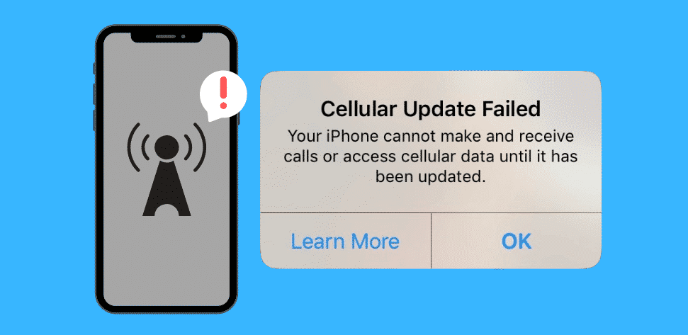 Steps To Fix “Cellular Update Failed” On iPhone - Techilife