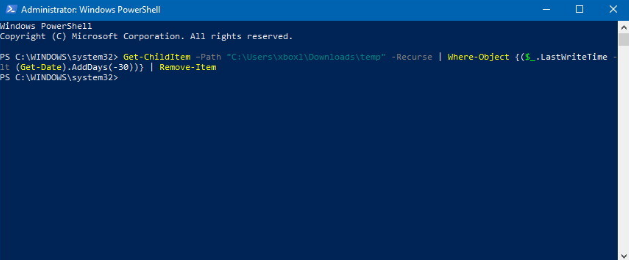 powershell find files by date