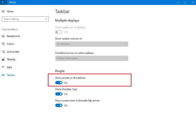 Windows 10 Turn Off People on Taskbar - Tutorial - Techilife