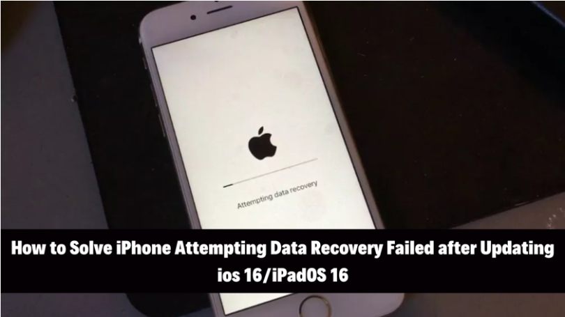 Solve iPhone Attempting Data Recovery Failed - iOS 16 - Techilife